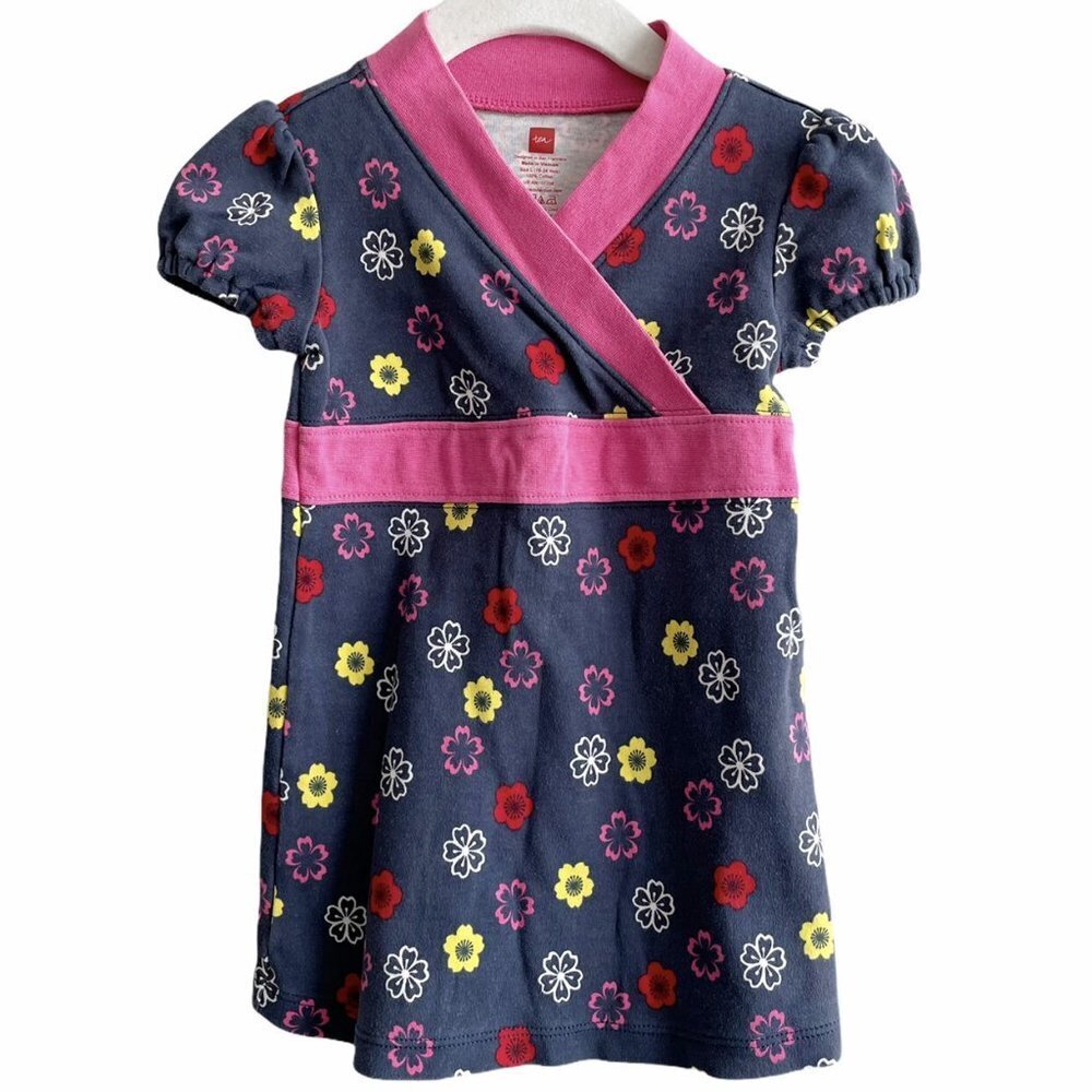 Tea Collection Flower Kimono Wrap Dress